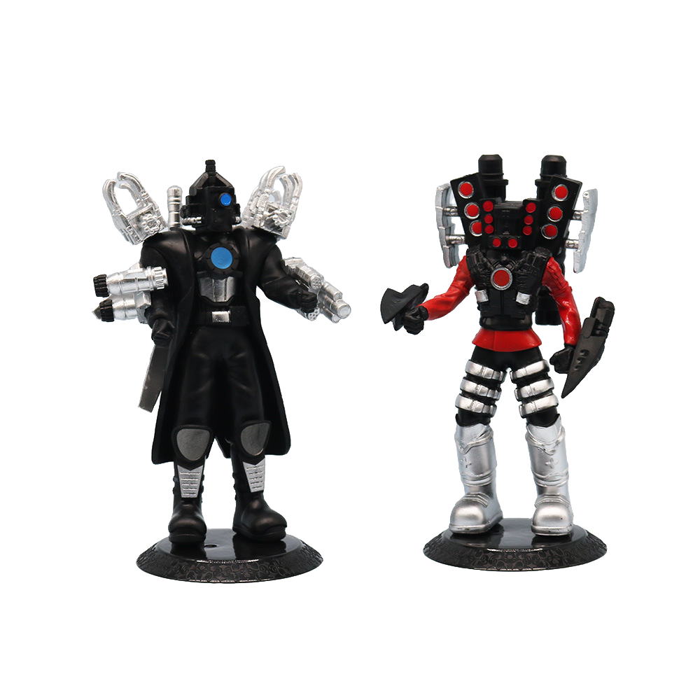 马桶人VS监控人关节可动机械版泰坦音响人监控人电钻人手办摆件