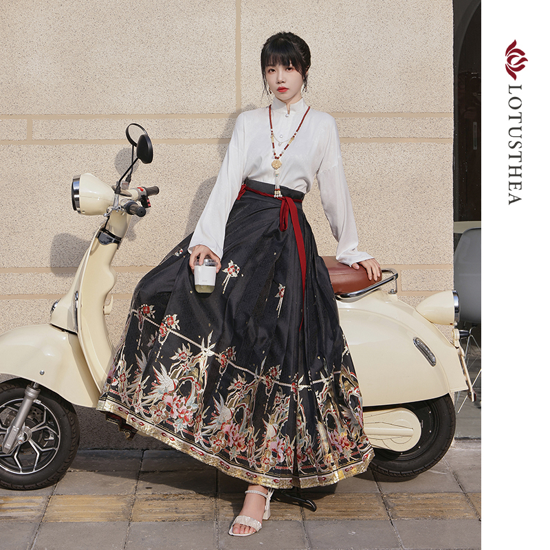 汉尚华莲【马面裙专场】织金灵栖丹山日常中国风春夏传统古风汉服
