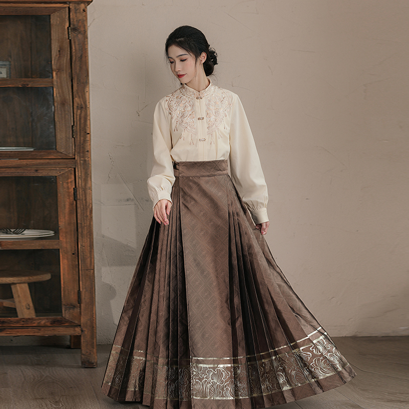 汉尚华莲马面裙年货专场③ 汉服自选套装明制织金马面裙秋冬