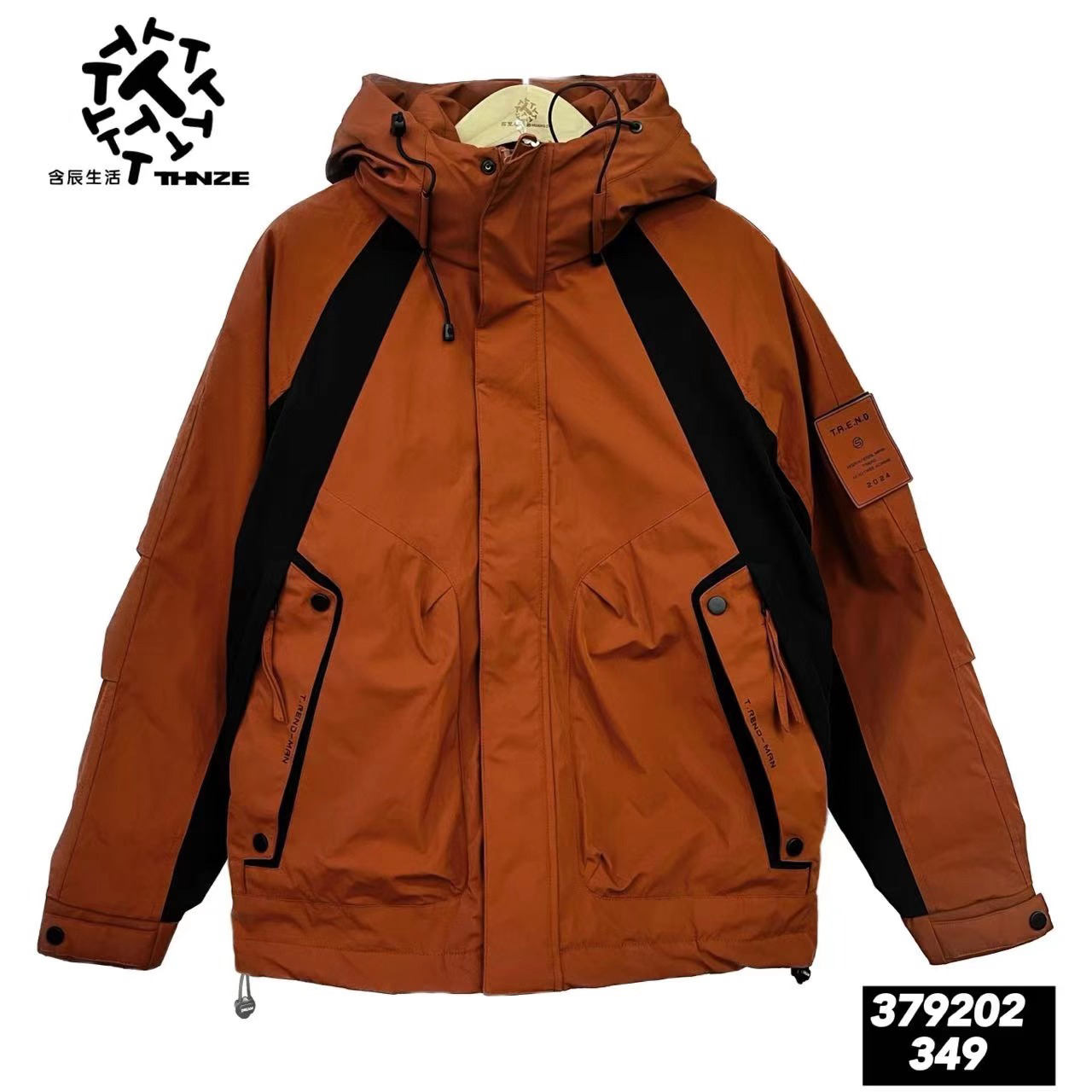 潮流户外休闲工装夹克百搭连帽羽绒服