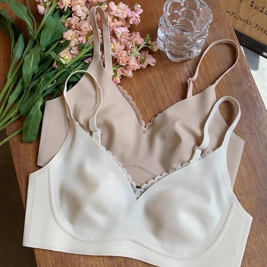 超薄款无痕大胸显小内衣女无钢圈收副乳防下垂兔耳朵文胸罩夏季