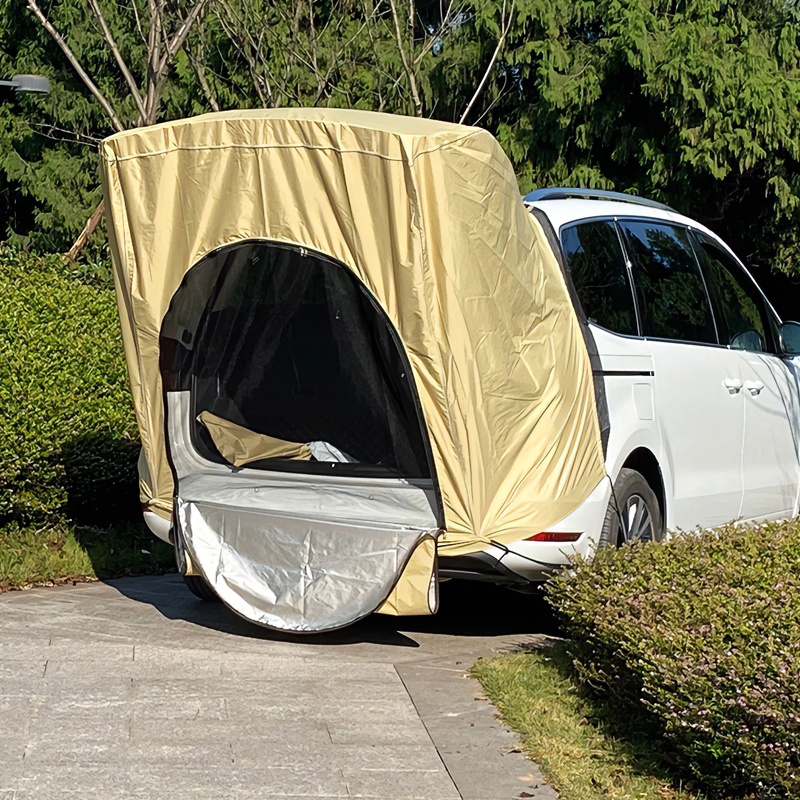 车尾帐篷自驾游车顶帐篷suv帐篷多人速开遮阳棚简易雨棚露营防水