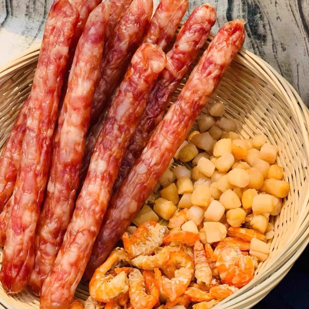 北海特色 海鲜腊肠 鲜猪肉瑶柱虾米 咸甜口香而不腻