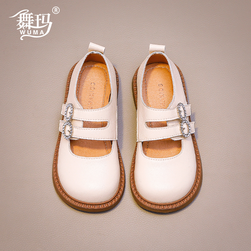 女童鞋儿童真皮公主单鞋2025新款春秋款小女孩秋季宝宝皮鞋433486