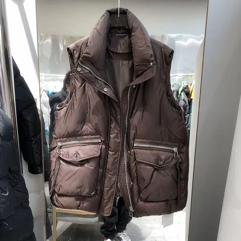 波司断码秋冬2023羽绒服马甲女韩版宽松外套时尚百搭坎肩洋气背心