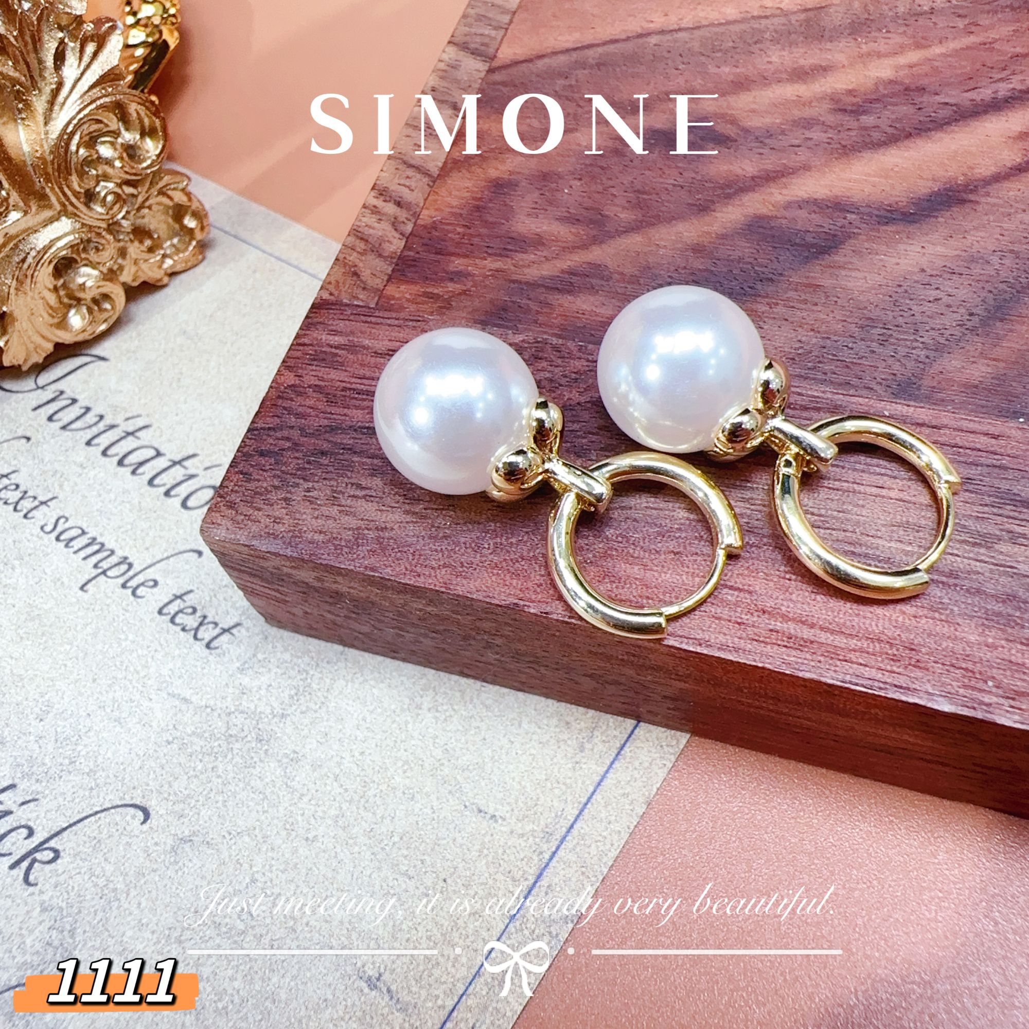 铜合金仿珍珠耳饰 5085 法★【奶油浆果】ALIX 爱丽斯 限定 耳扣