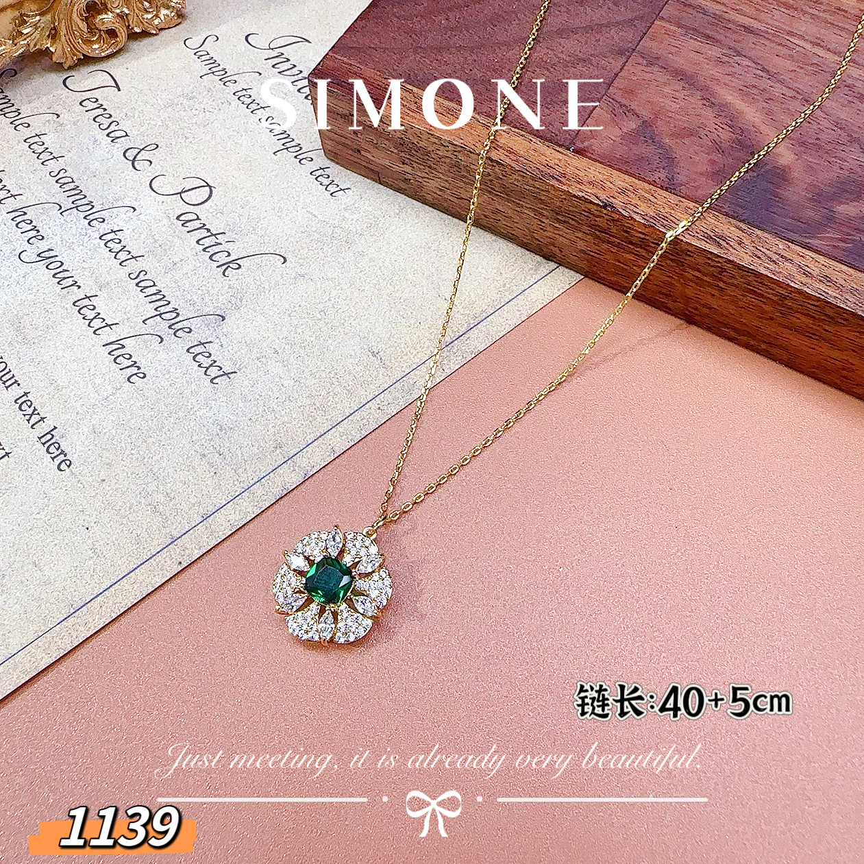 铜合金项链 5042 意★【冰花】LMVENI 罗曼维妮 优雅贵气项链