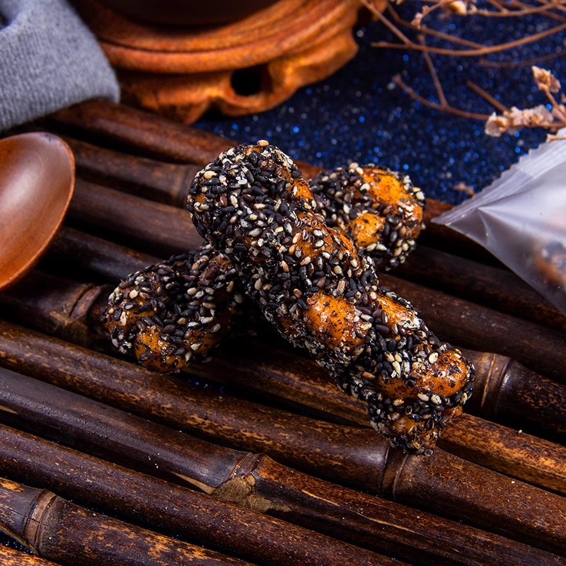 正宗义乌土特产黑芝麻红糖麻花拉丝手工黑糖糕点小包装零食小吃