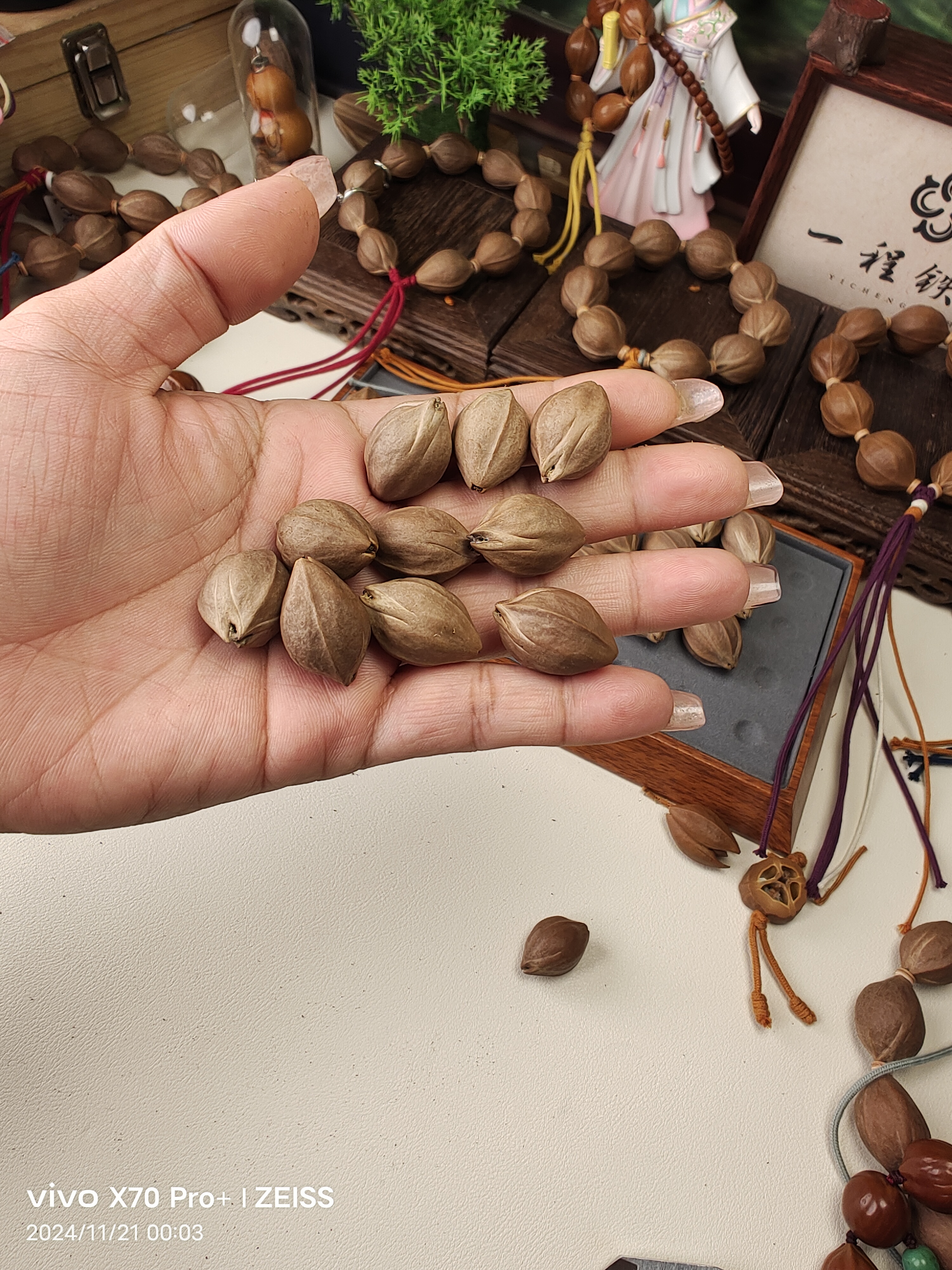 YICHENG一程铁核1.6/2.4三面佛梅林铁核，橄榄核素串