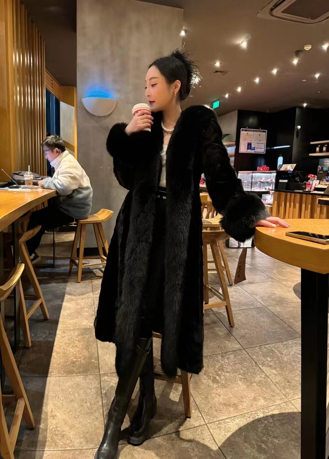 【JZ海宁高货孤品捡漏专属】时尚气质短款女装加厚进口水貂保暖外套