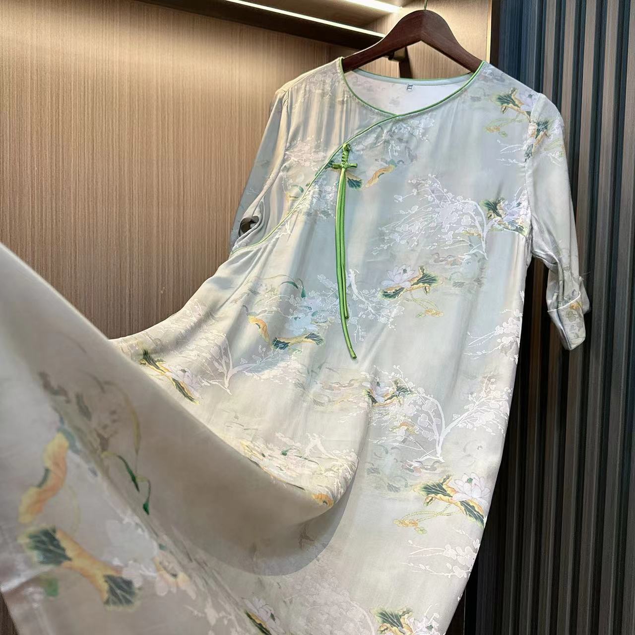 璃月-连衣裙女夏季新款高端气质改良旗袍连衣裙