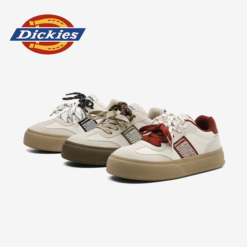 Dickies童鞋夏季款亲子鞋双鞋带百搭时尚板鞋平底魔术贴大童女鞋