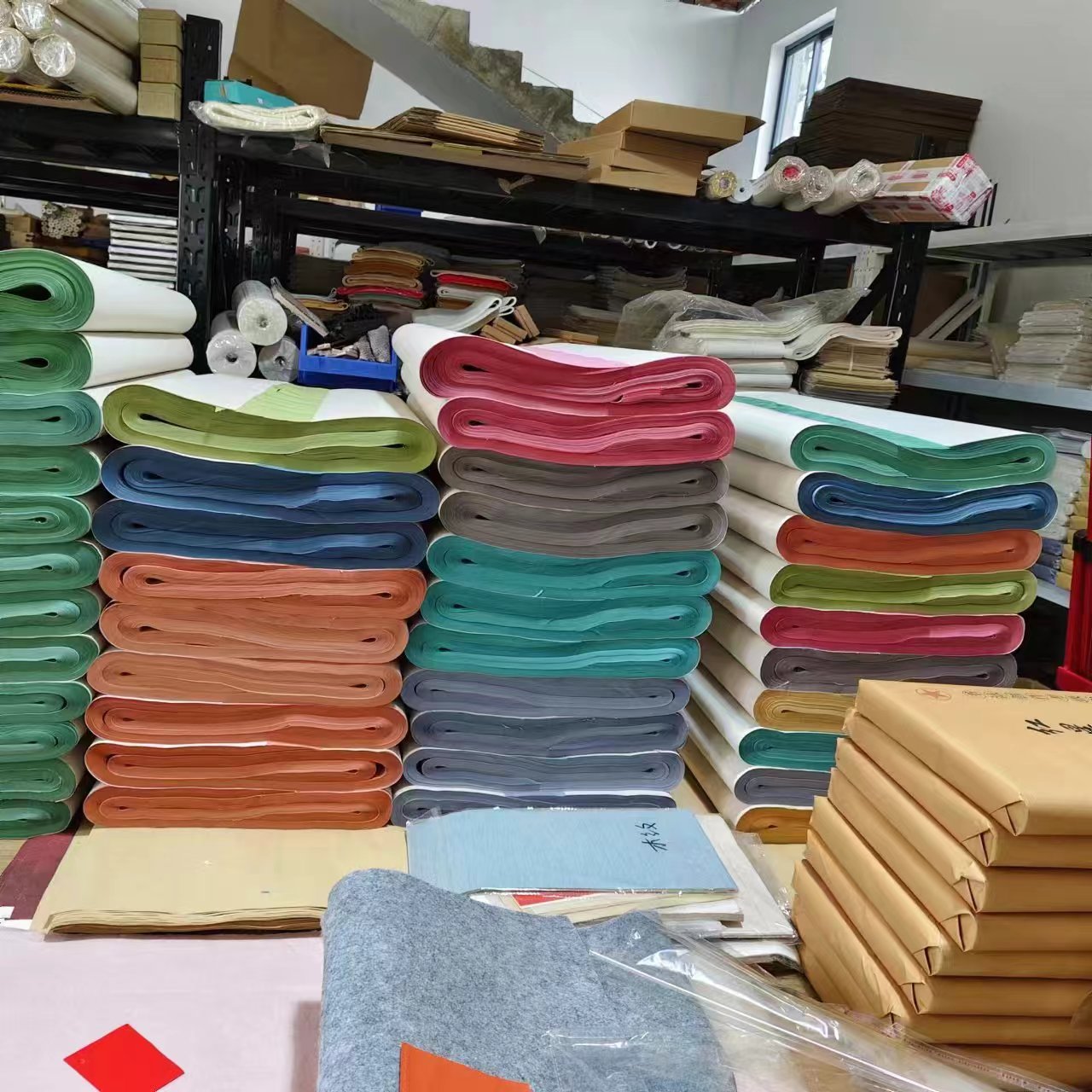 拾月文房宣纸彩色红纸32✖️97麻纸