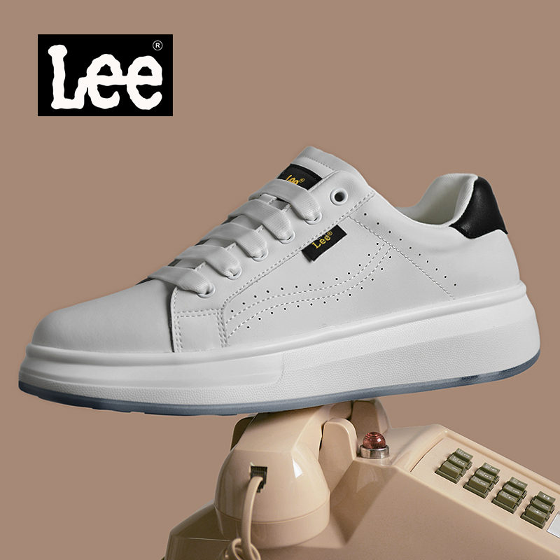 Lee奢侈品小白鞋男干净感痞帅开车男鞋百搭男士运动休闲鞋潮板鞋商品图