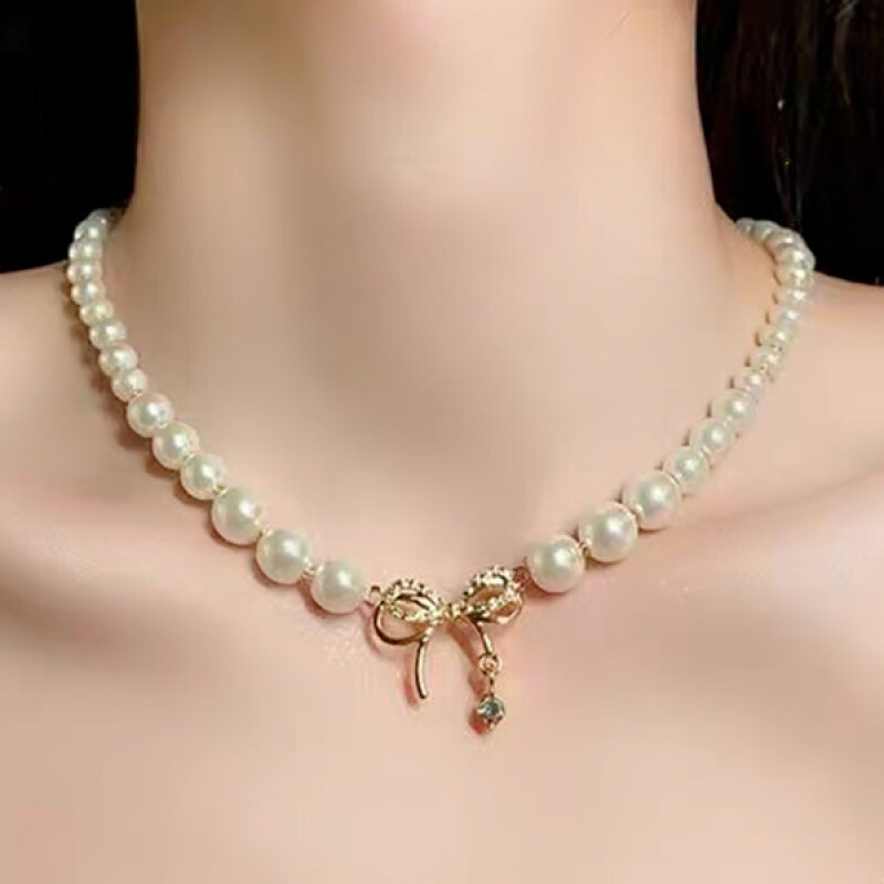 铜合金项链 x1113甜美亚克力