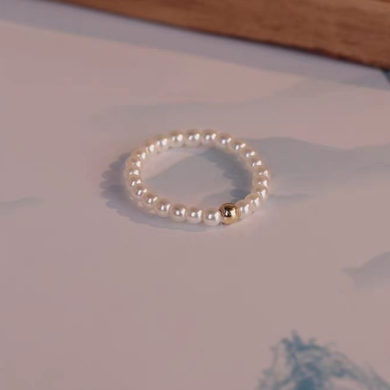 铜合金戒指 弹力亚克力戒指j580-9百搭