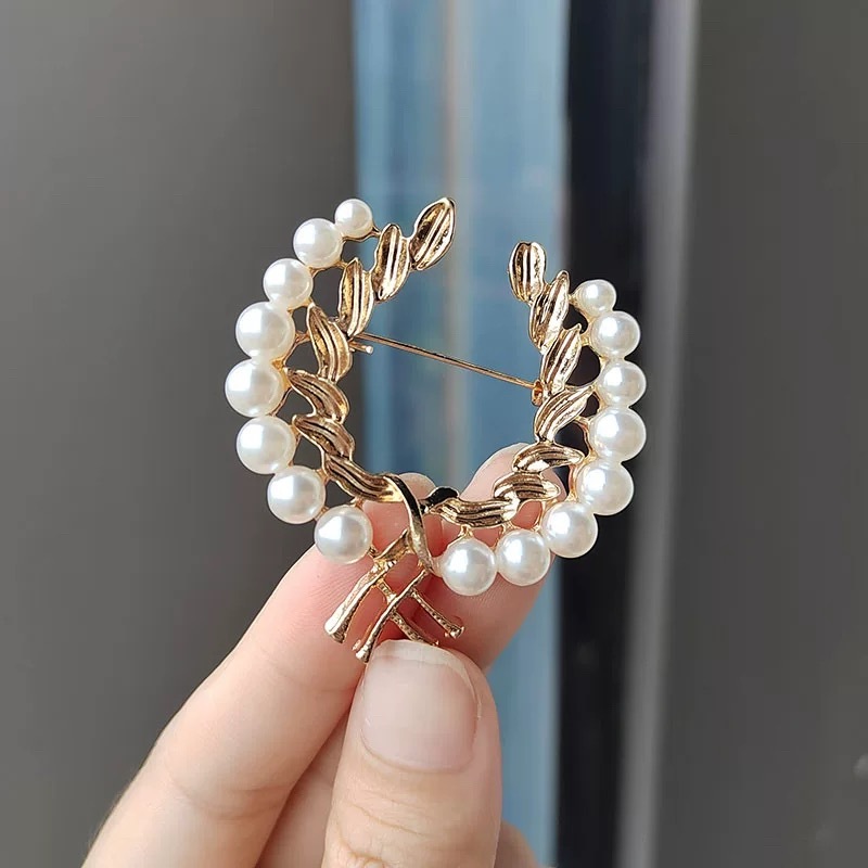 铜合金亚克力胸针 铜合金气质百搭亚克力胸针z1254