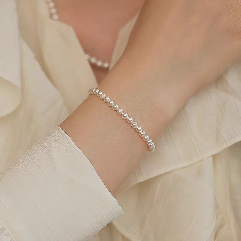 非金属仿珍珠手链 简约时尚百搭手链 s952气质