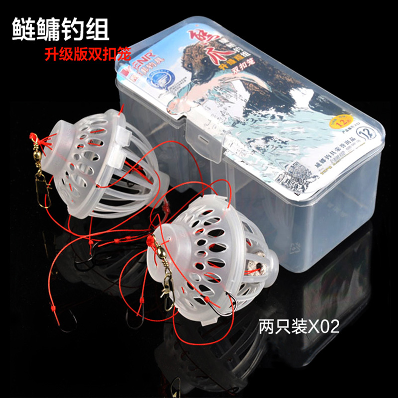 熊爪水怪钓笼浮钓鲢鳙钓钩专用手工鱼钩伊势尼材质双扣拉力正品钩