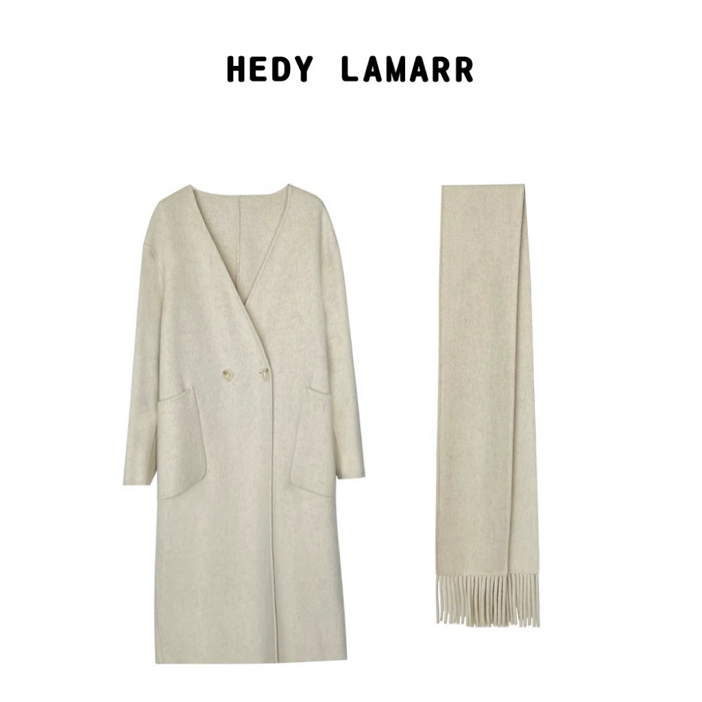 【何發财】柏林冬日 绵羊毛&獨家色百搭慵懒宽松大衣 W09301