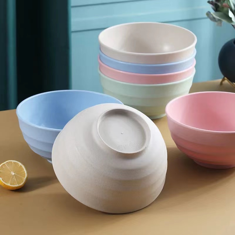 碗家用2023新款防摔塑料碗学生宿舍面碗汤碗饭碗大碗商用餐具套装