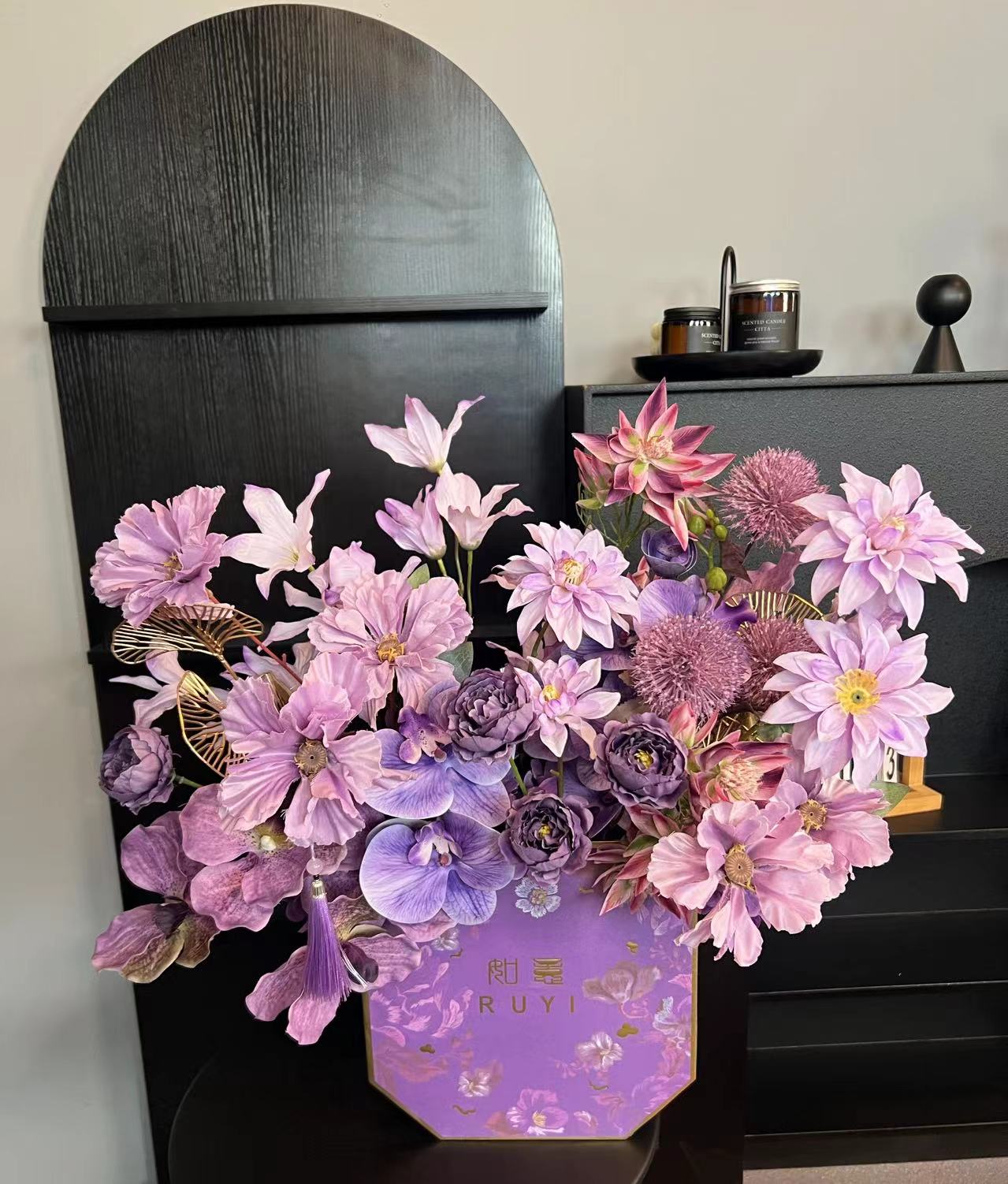 一号紫气东来年宵花福桶现插一物一拍
