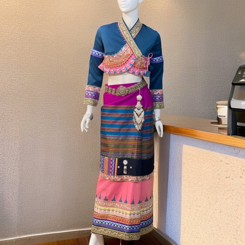 云南少数民族服饰西双版纳隋金金傣族服饰民族风服饰女装今年新款