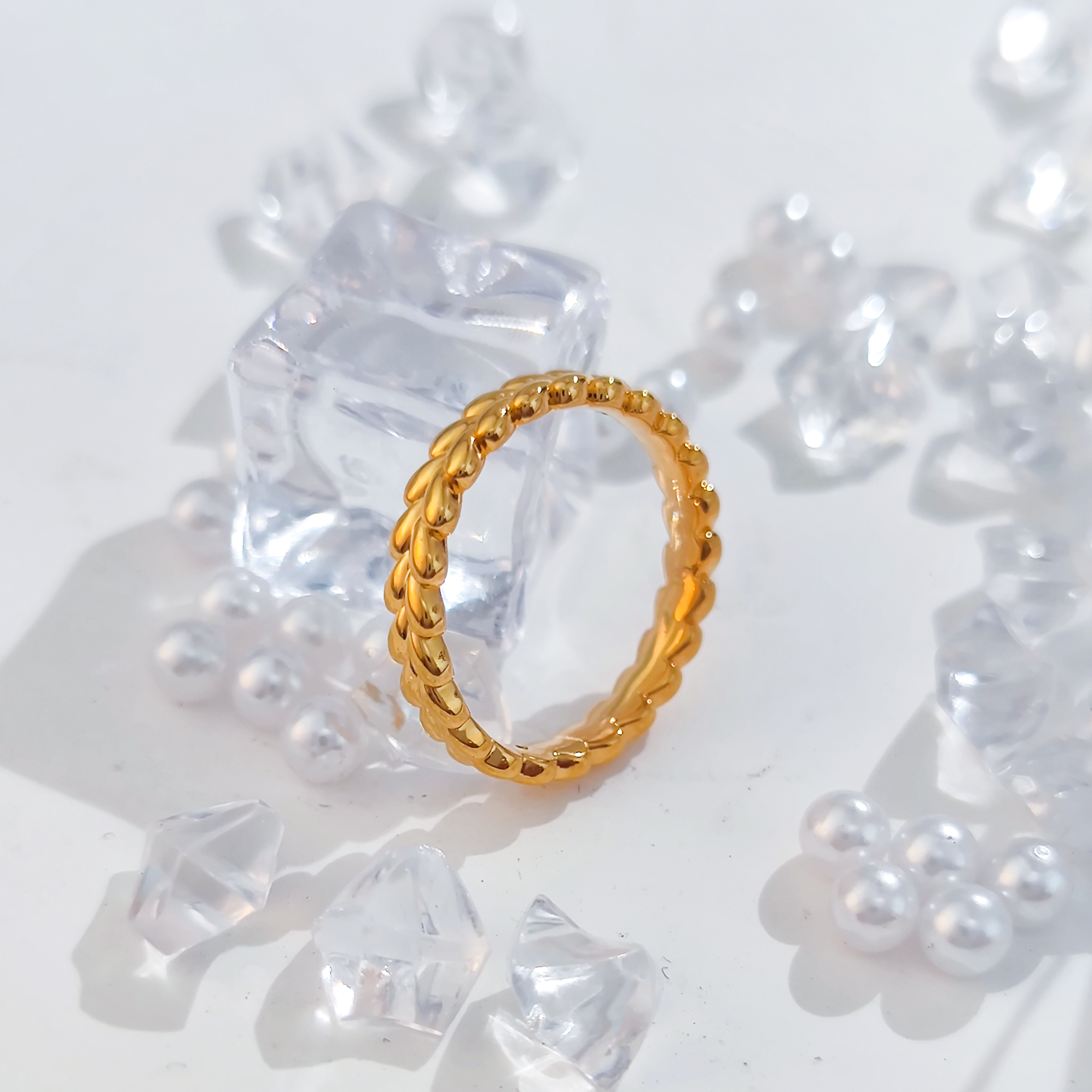 【优加】足金999 麦穗戒指1.17 11圈口