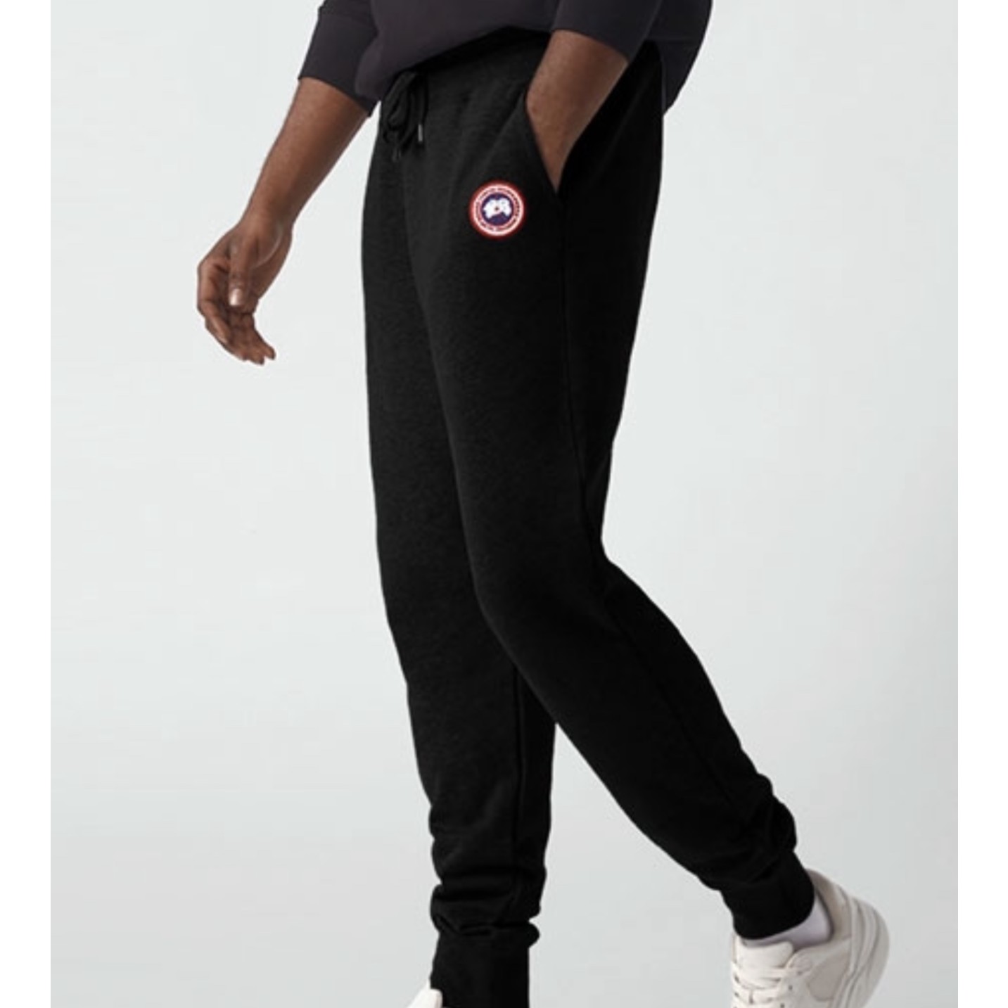 未使用 CANADA GOOSE 大鹅微标logo男装束脚针织冬季运动长裤户外