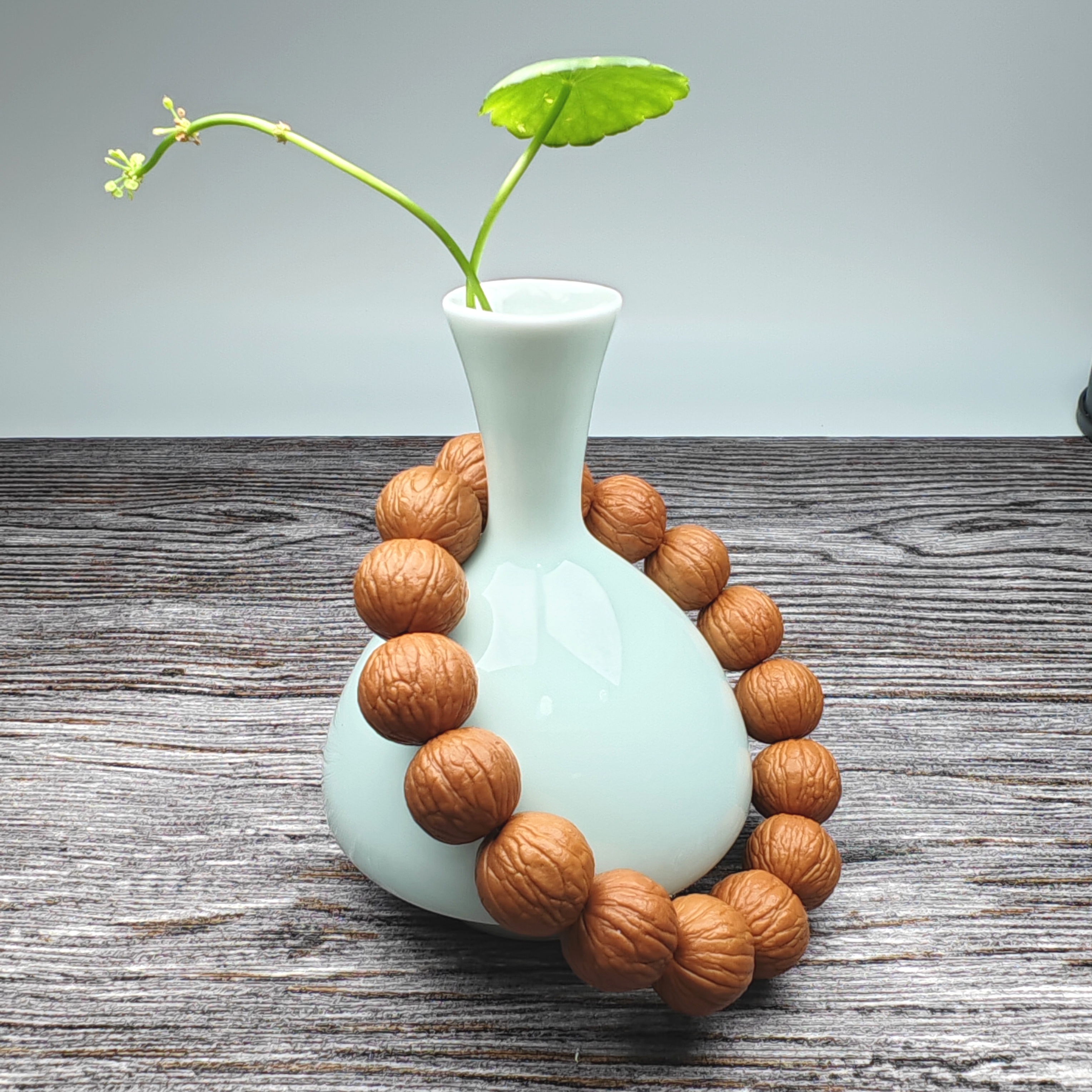 猴头核桃聚宝盆原皮手串