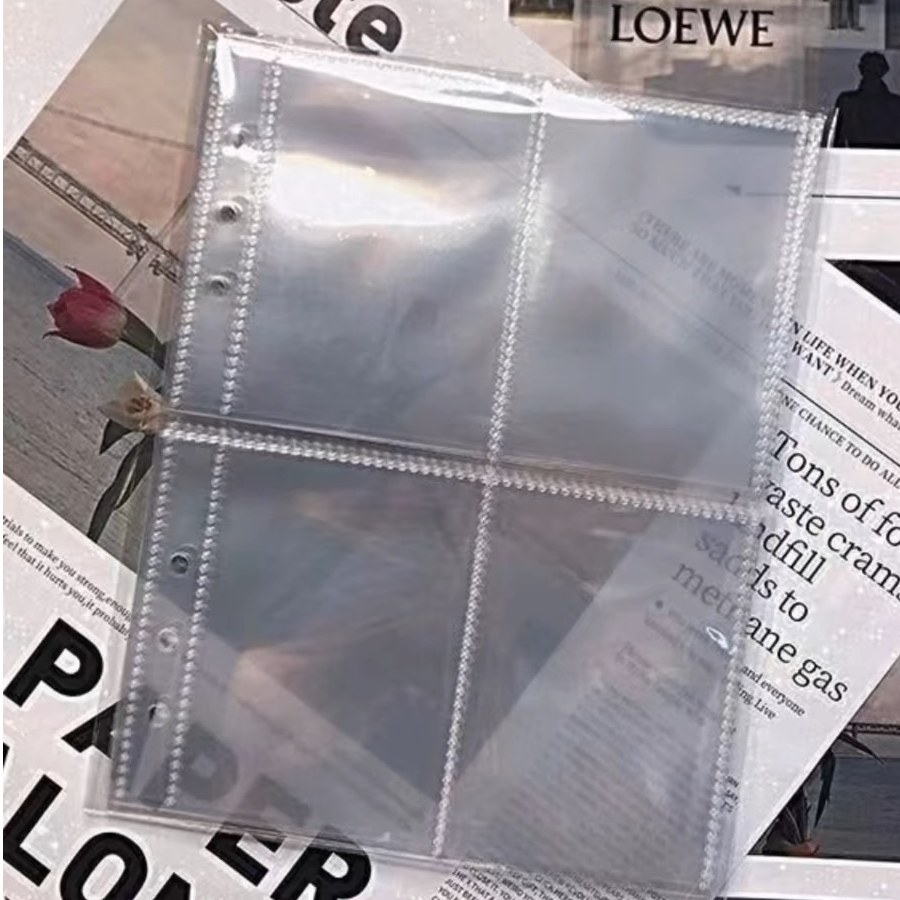 贴纸收纳页四宫格/10页活页内页收纳