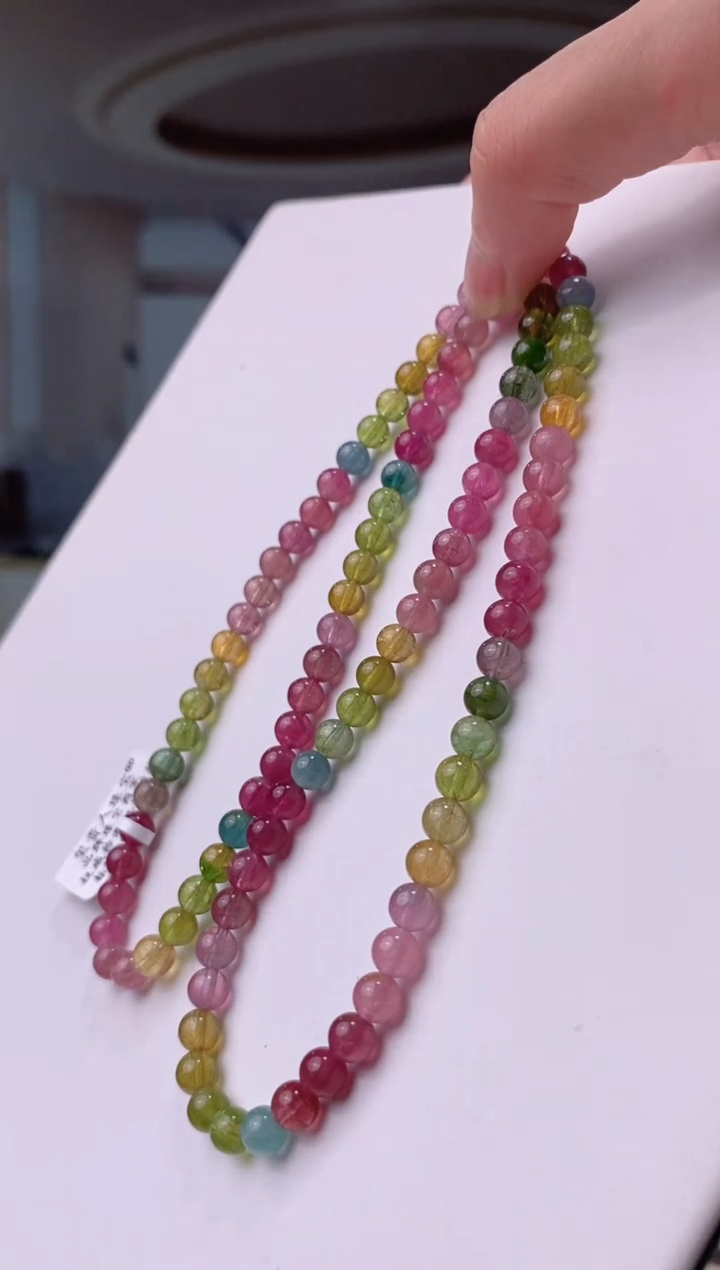 【闪购商品】碧玺手链未镶嵌碧玺多圈5.5mm+