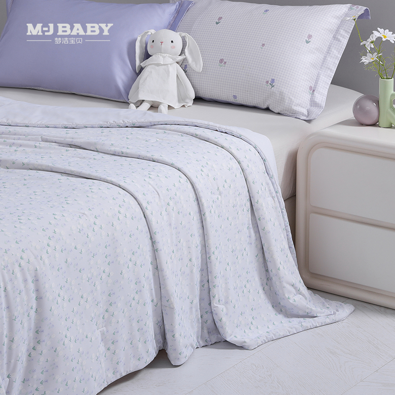 梦洁宝贝小清柔凉感针织夏被：小郁金香