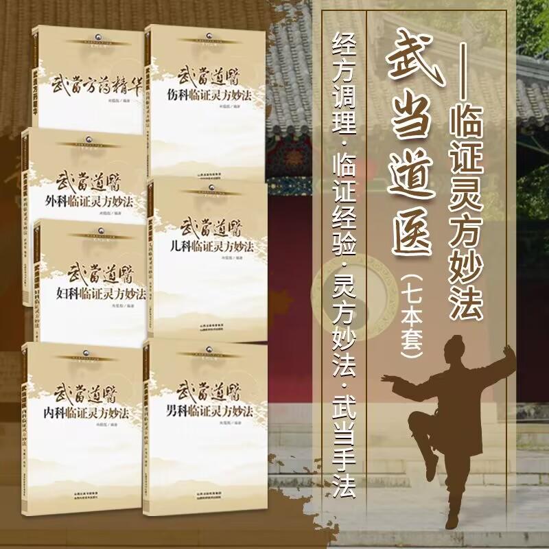 （共7本）武当道医儿科+妇科+内科+男科+伤科+外科临证灵方妙法+武