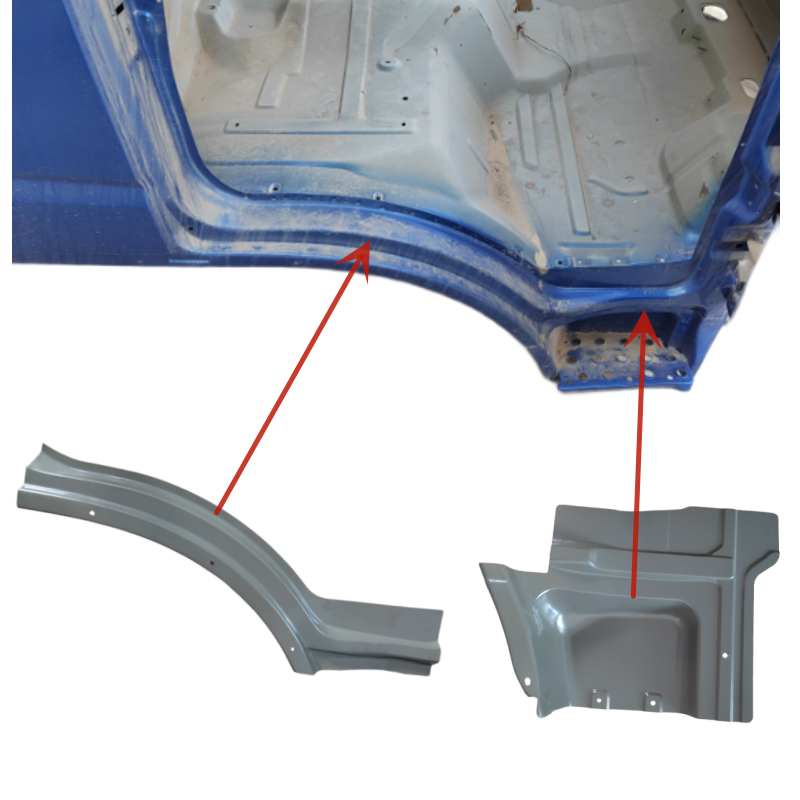奥驰X3 A2T3 D5轮眉内衬踏板内骨架 五征奥驰轻卡汽车配件大全