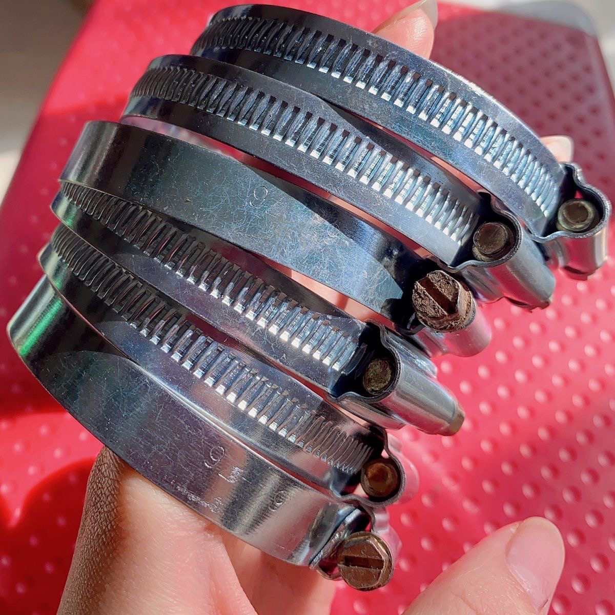 电动三轮车棚通用喉箍车架固定钢箍小巴士车篷卡箍车蓬配件卡扣箍