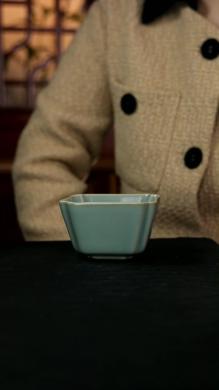 【闪购商品】瓷杯精工手作#四方杯#