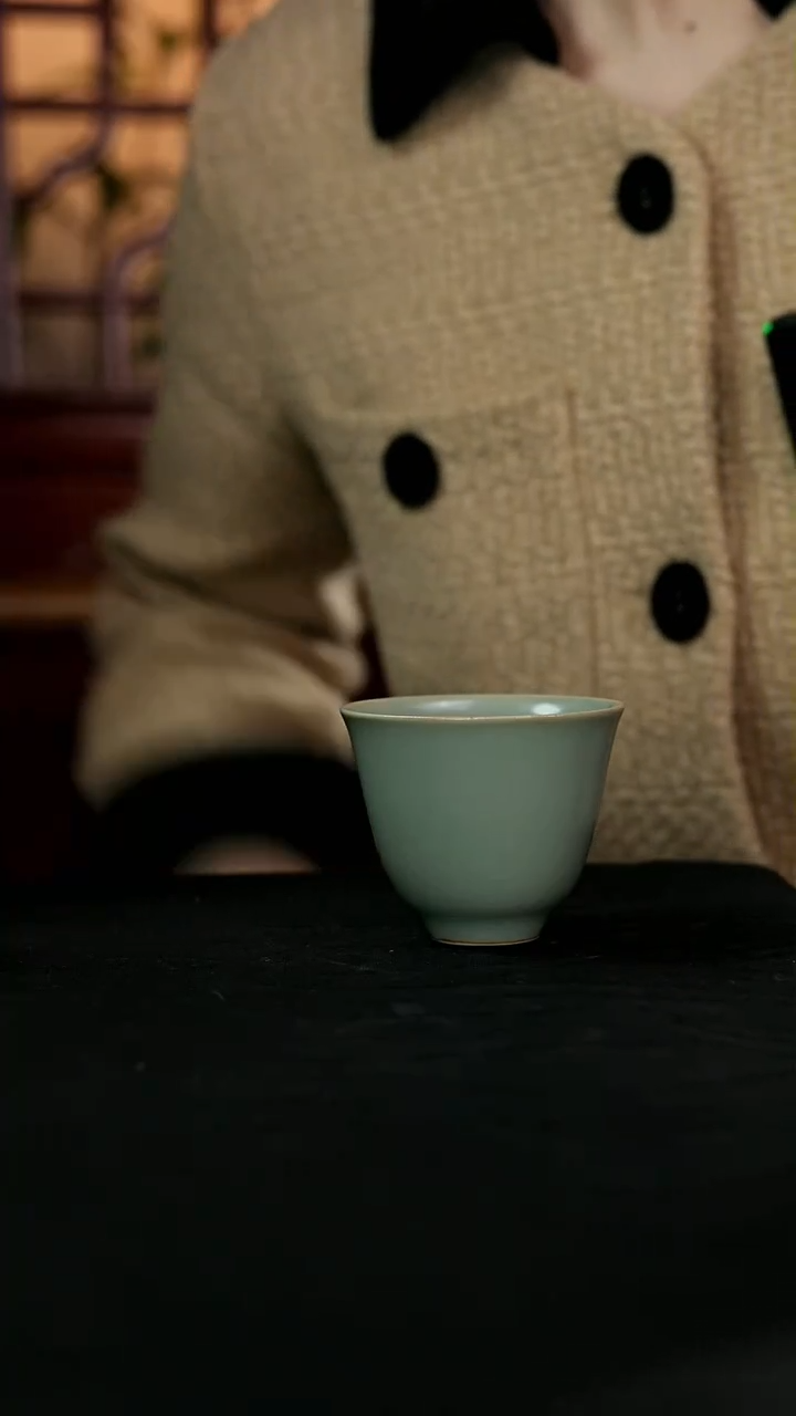 【闪购商品】瓷杯青璇#青绿#铃铛杯