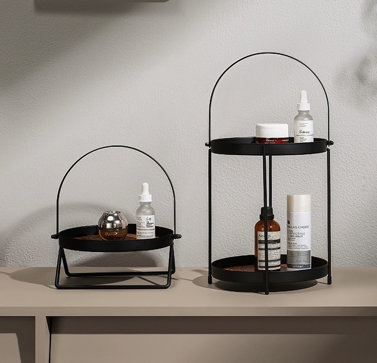 『俊辛优品』ins风化妆品收纳盒护肤品收纳架香水桌面简约置物架