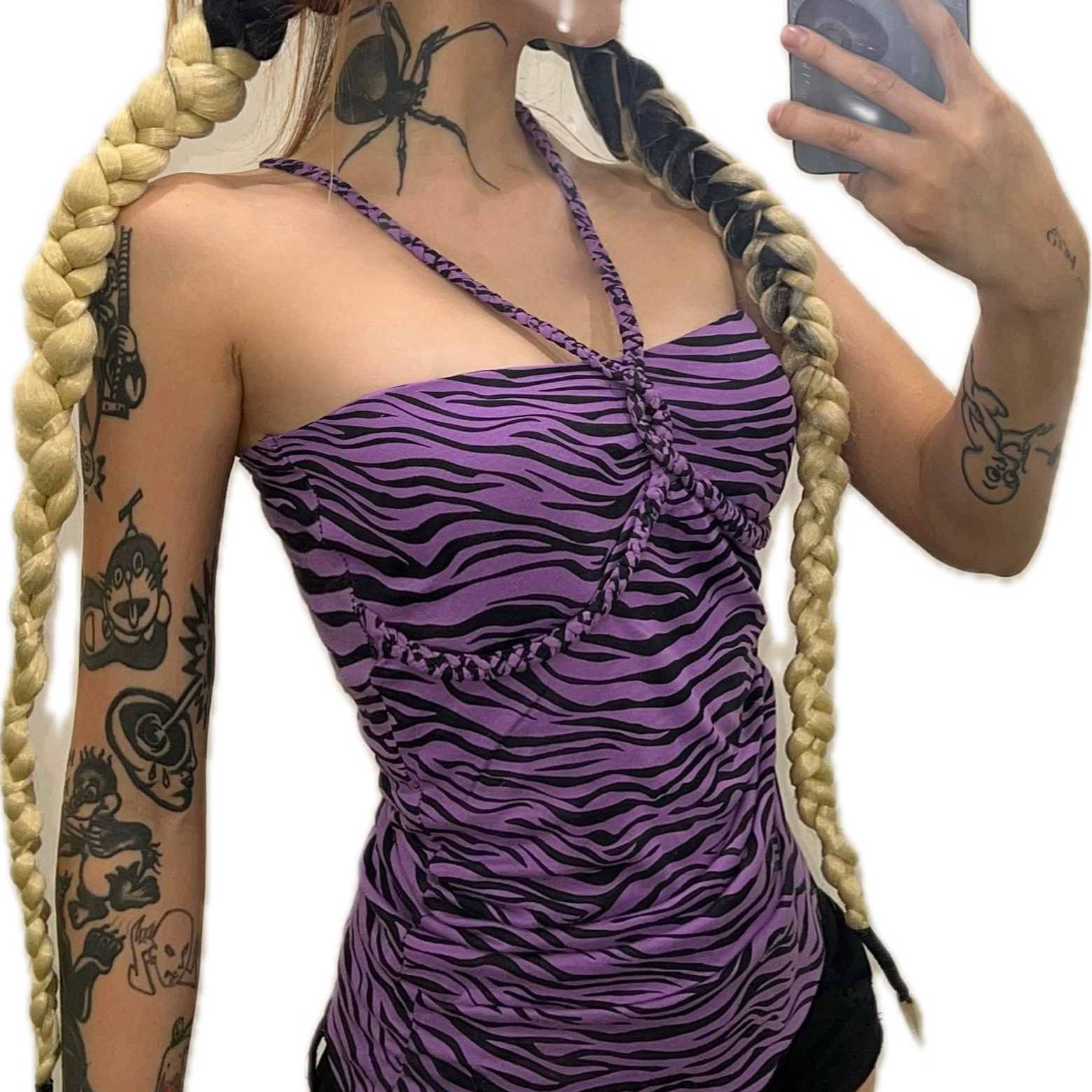 [栗]y2k辣妹骷髅头吊带上衣紧身涩谷辣妹纯欲显瘦小众