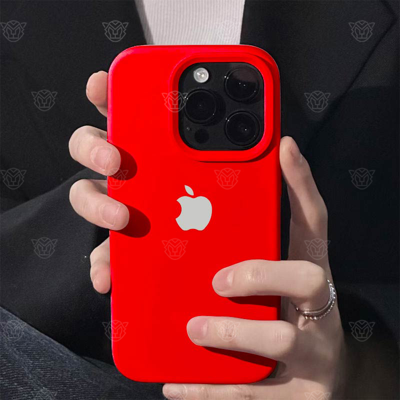 中国红高级iPhone13ProMax液态硅胶苹果15手机壳14防摔12女款11软