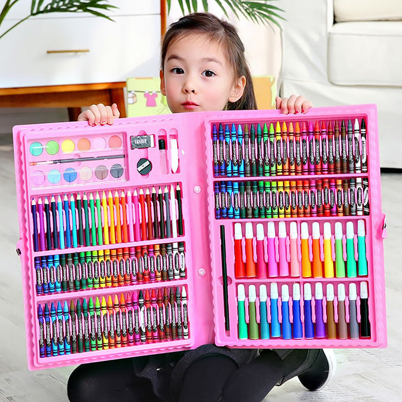 86件套六一儿童节画笔礼物幼儿园绘画画具水彩笔文具套装毕业礼品