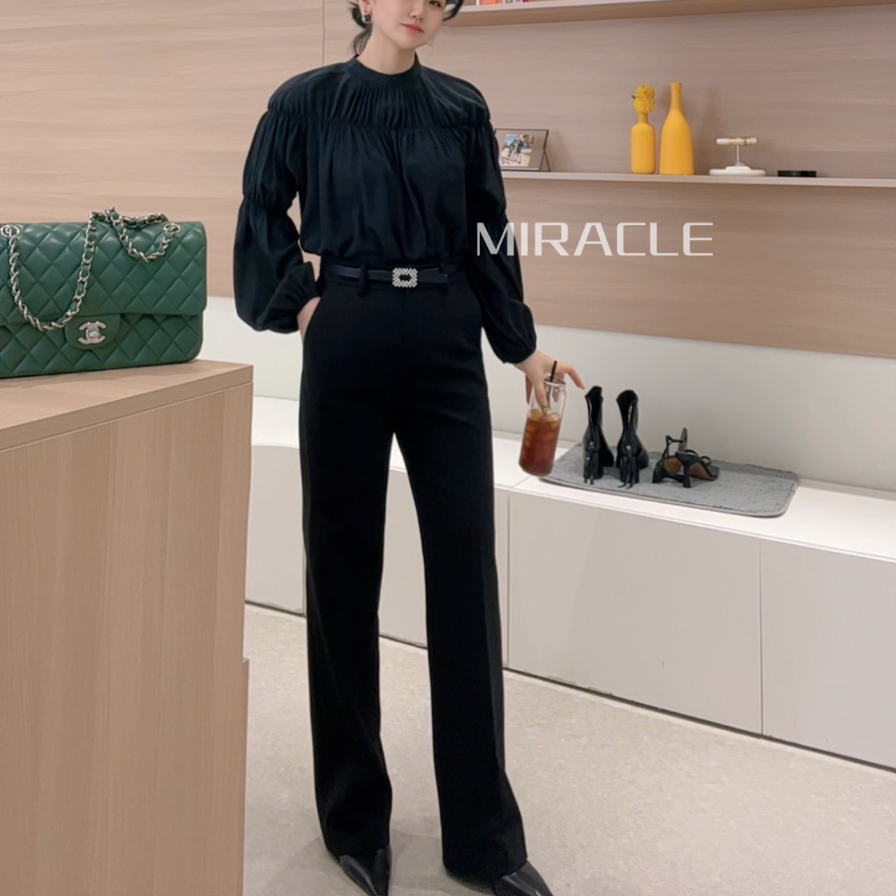 休闲裤秋冬常规厚款长裤中腰气质直筒秋季百搭打底直筒裤