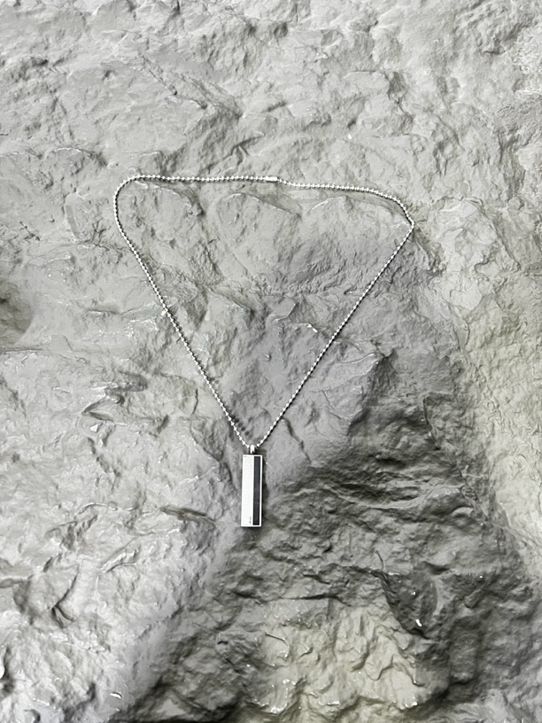 合金吊坠 GX 基础简约百搭银色项链（微脏介意勿拍）