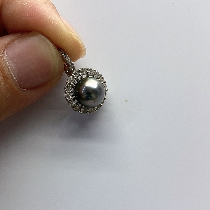 海水珍珠颈饰银S925镶嵌