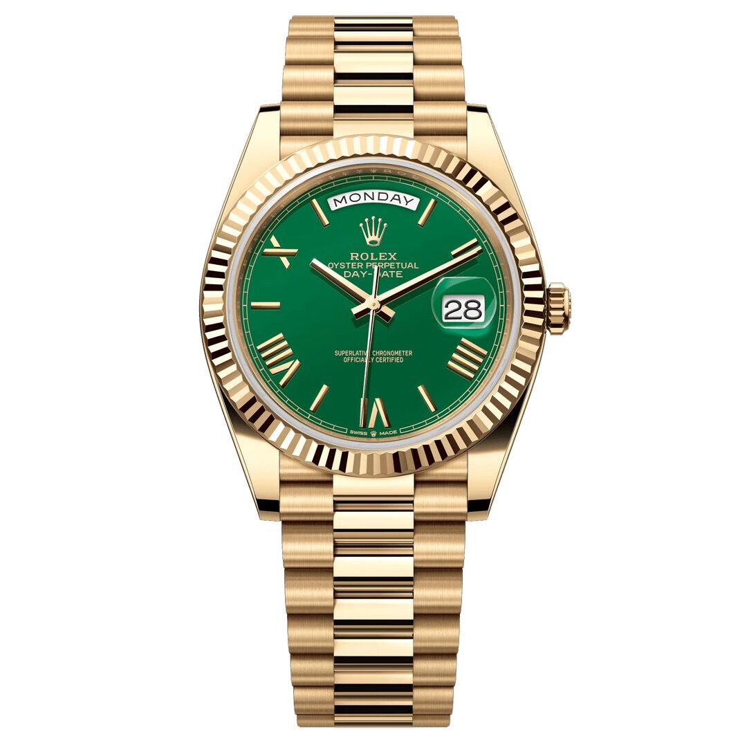 99新 Rolex/劳力士 228238赌桌绿/星期日历型/表径40
