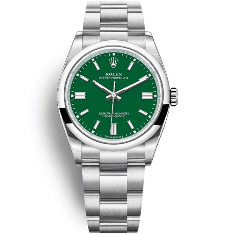 99新 Rolex/劳力士 124300蚝式恒动绿盘/表径41