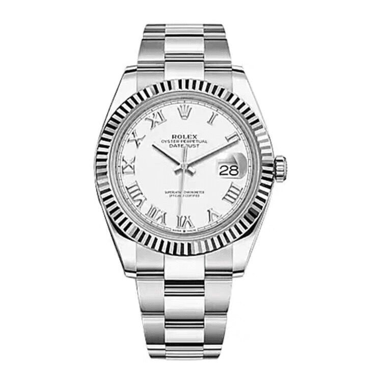 全新未使用 Rolex/劳力士 126334日志白盘罗马/表径41/公价86800