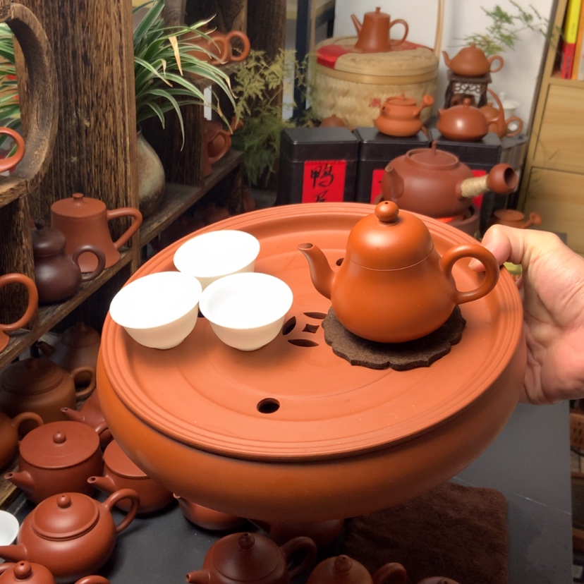 【闪购商品】紫砂茶壶整套思婷120cc