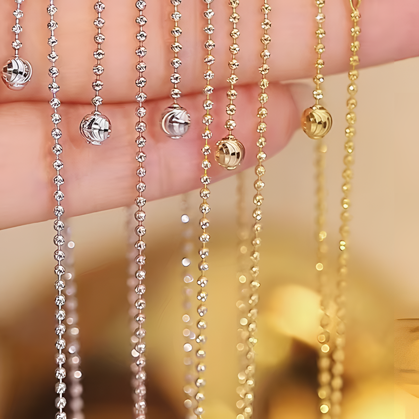 小圆钻链18K金进口轻奢百搭小众流星项链多样性发其一/多退少补